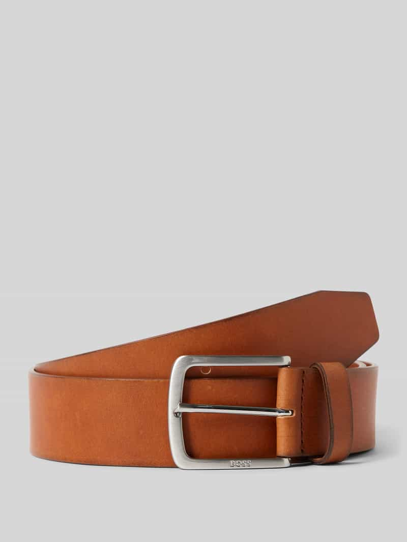 Boss Leren riem met doornsluiting, model 'JOR'