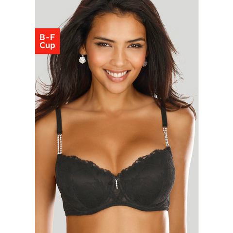 Lascana Bh met steuncups Dalia met elegante stras op de bandjes, lingerie