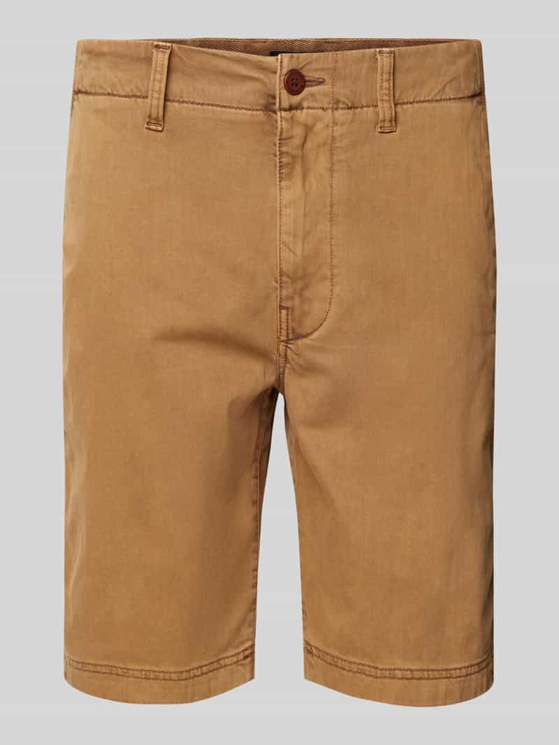 Superdry Regular fit korte chino met steekzakken opzij