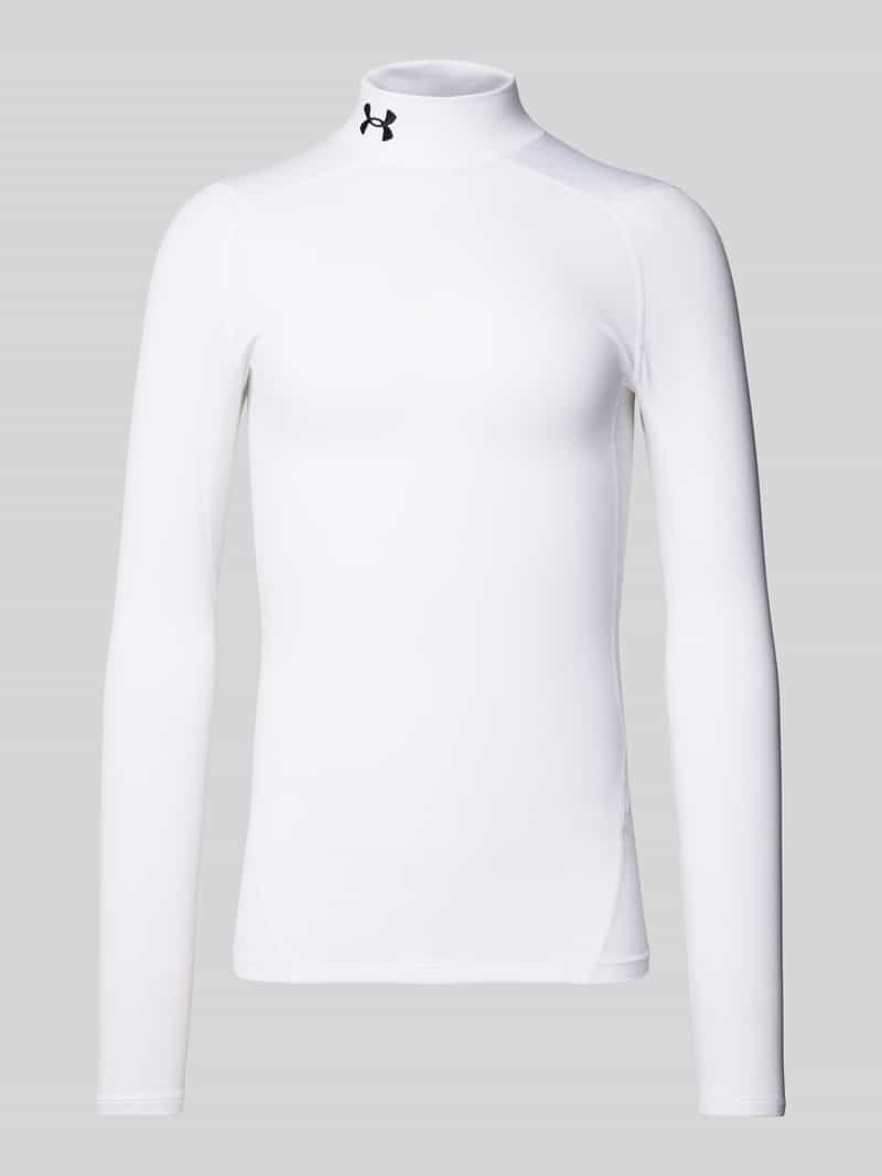 Under Armour Shirt met lange mouwen, opstaande kraag en logostitching