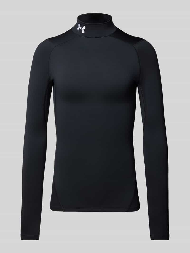 Under Armour Shirt met lange mouwen, opstaande kraag en logostitching