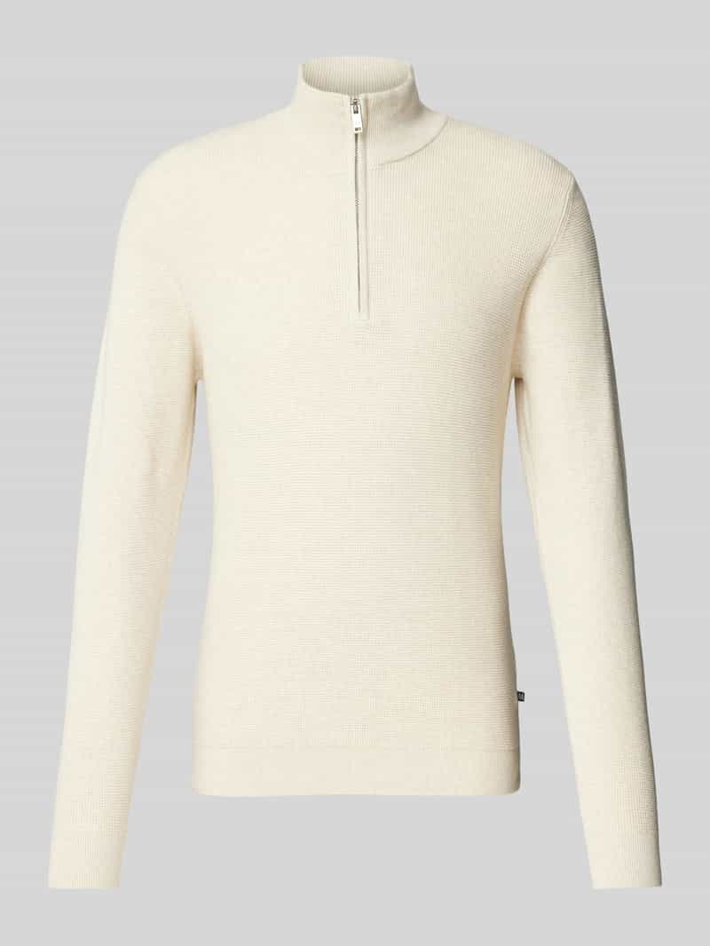 Matinique Gebreide pullover met opstaande kraag, model 'lagoon'