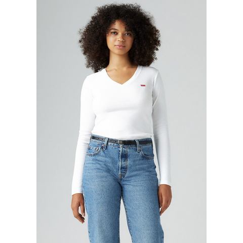 Levi's Shirt met lange mouwen ESSENTIAL HM LS VNECK