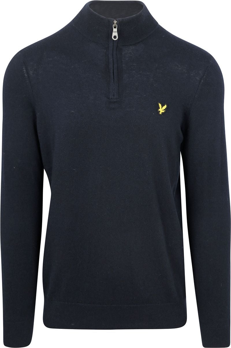 Lyle and Scott Lyle & Scott Half Zip Pullover Merinowol Navy