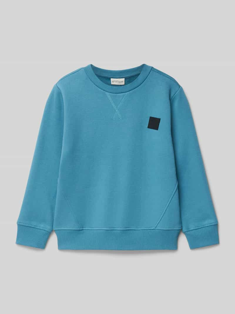 Tom Tailor Regular fit sweatshirt van katoenmix met motiefpatch