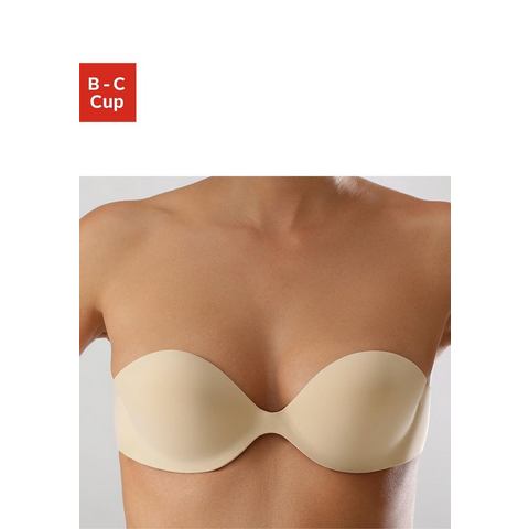 Lascana Plak-bh met zijflappen van hechtend silicone, basic lingerie