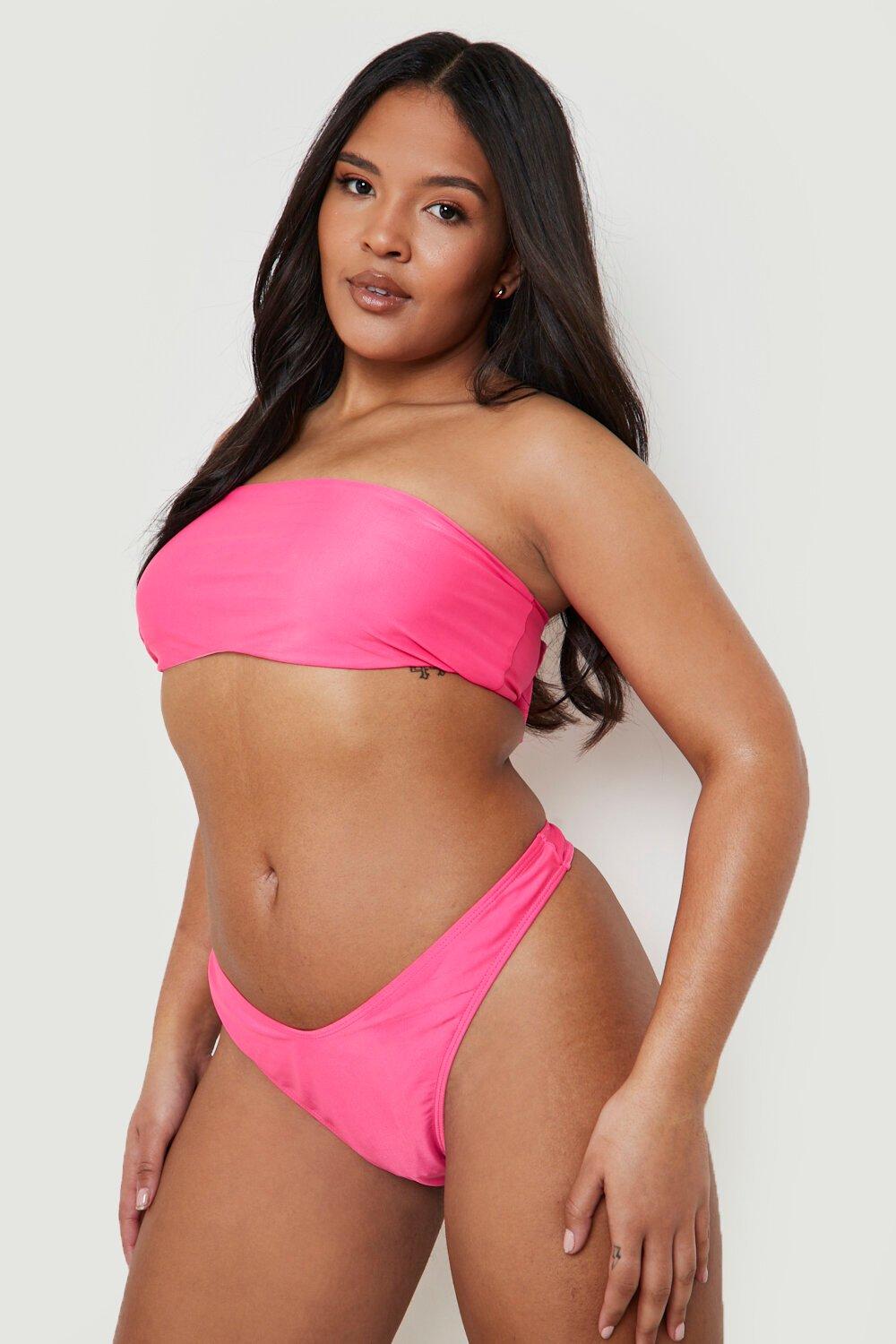 Boohoo Plus Hipster Bikini Broekje, Pink