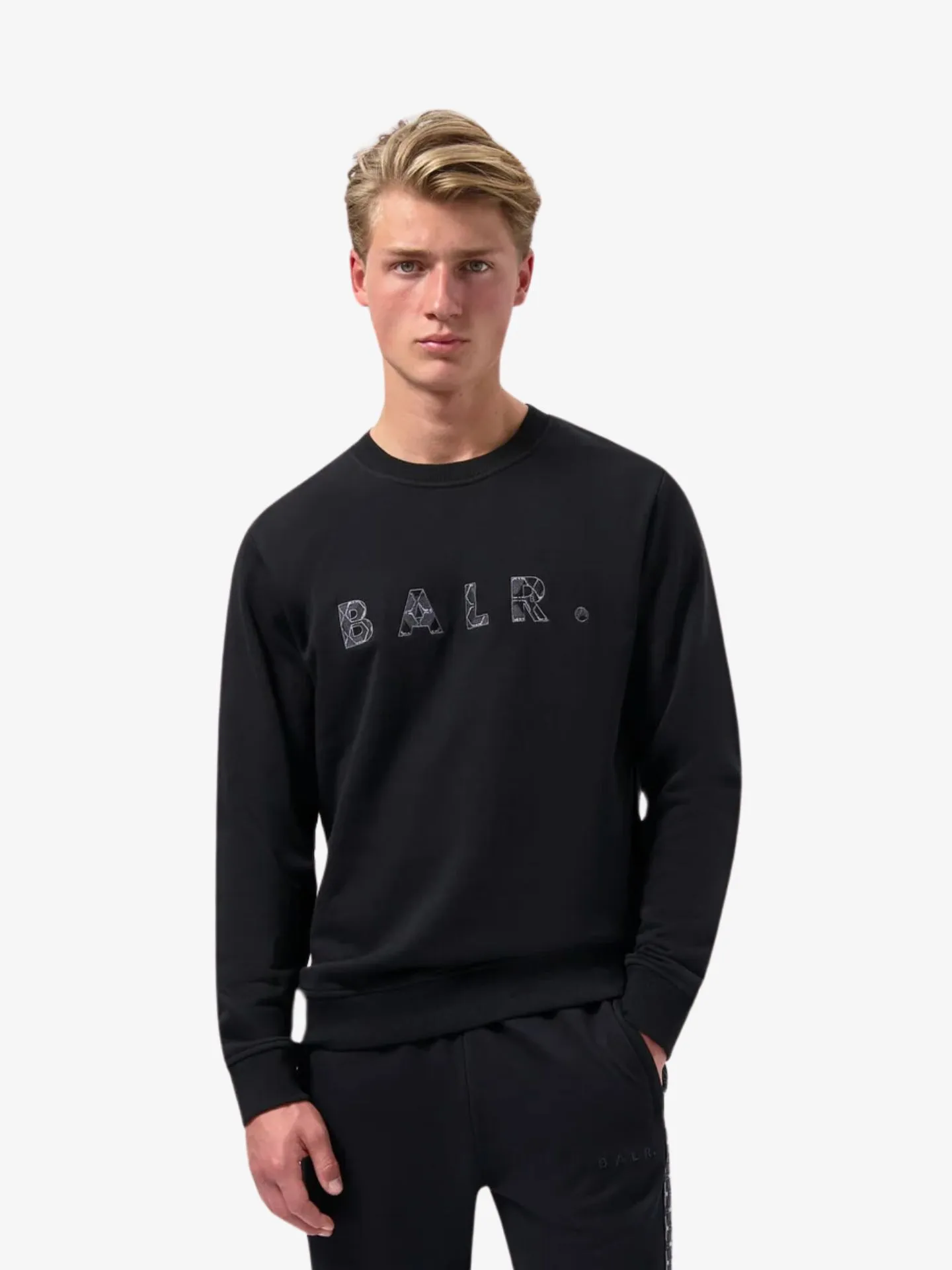 BALR. Heren sweater monogram embro regular fit /phantom