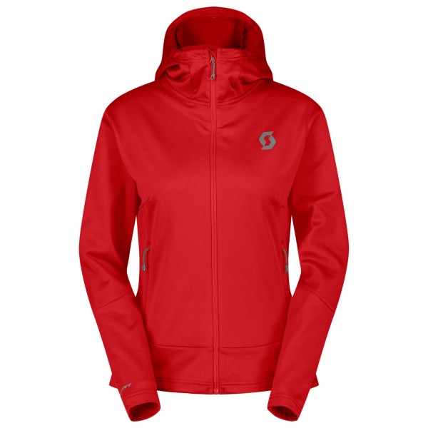 Scott  Women's Hoody Defined Mid Zip - Fleecevest, rood