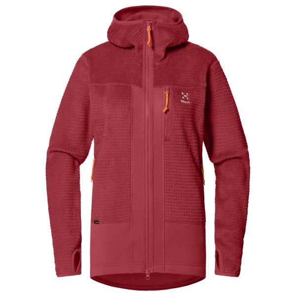 Haglöfs  Women's Vassi Mid Hood - Fleecevest, rood