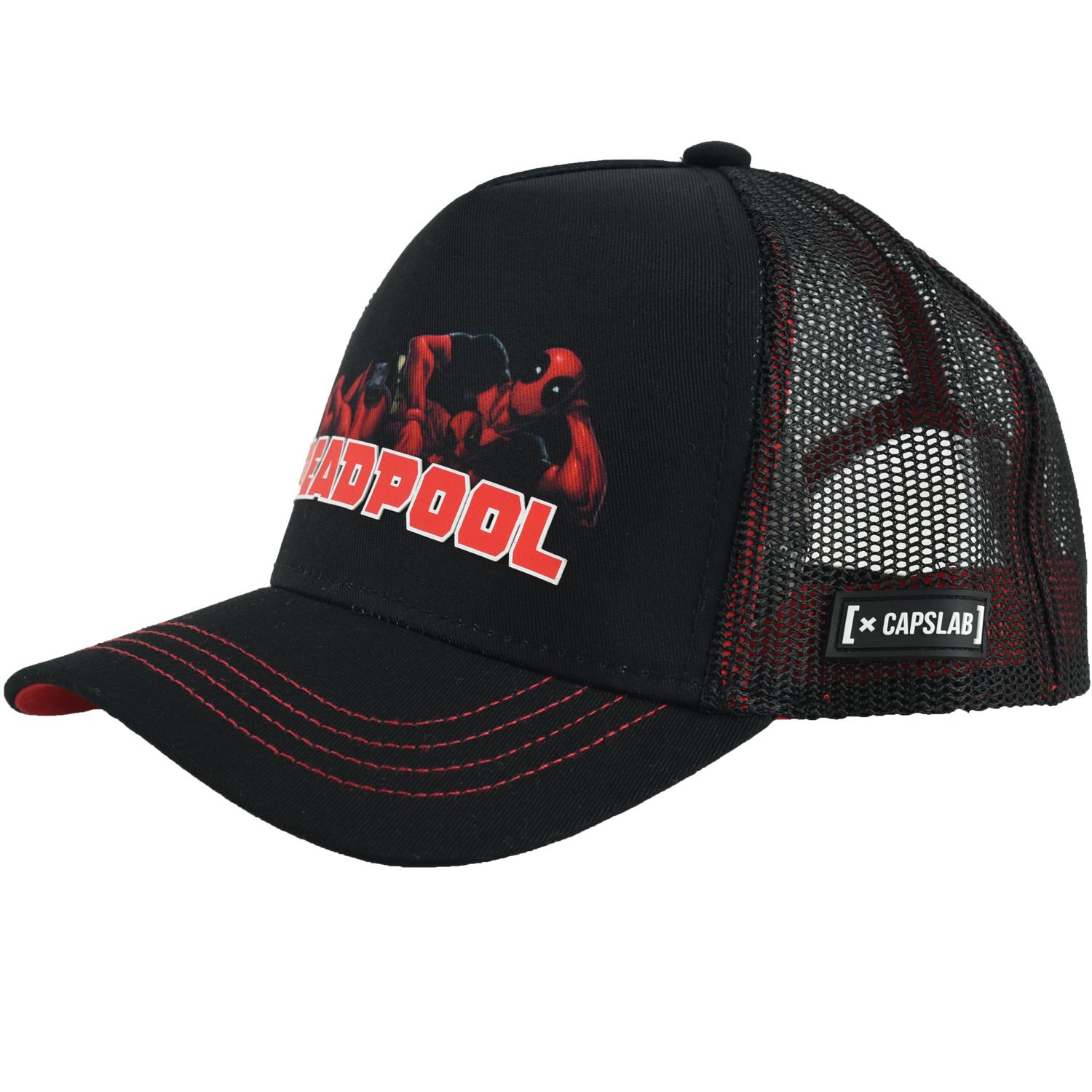 Capslab Marvel Deadpool Cap CL-MAR4-1-DEA3, Mens, Caps, zwart One size zwart