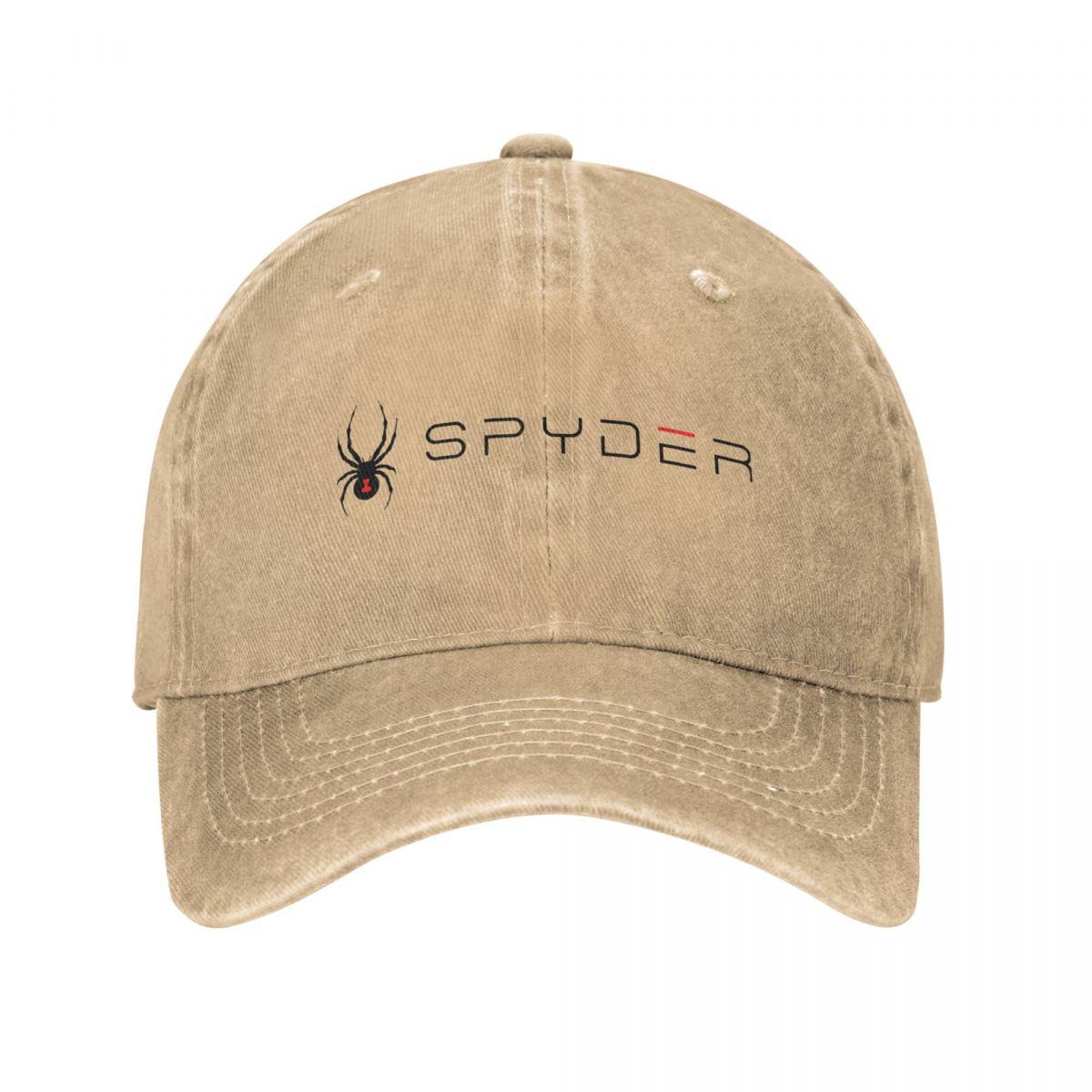 91421224MABN1UXM5T Luxe en klasse met Spyder Baseball Cap Klassieke verweerde denim zonnepet Unisex Outdoor Alle seizoenen Reizen Cadeau Caps Hoed One Size