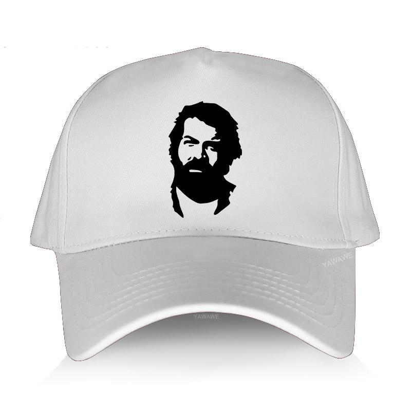 91460000MABYR62T12 Heren zomer baseballpet zwart katoen verstelbare hoed casual stijl ontwerper BUD SPENCER wit unisex cool outdoor jongen caps Adjustable