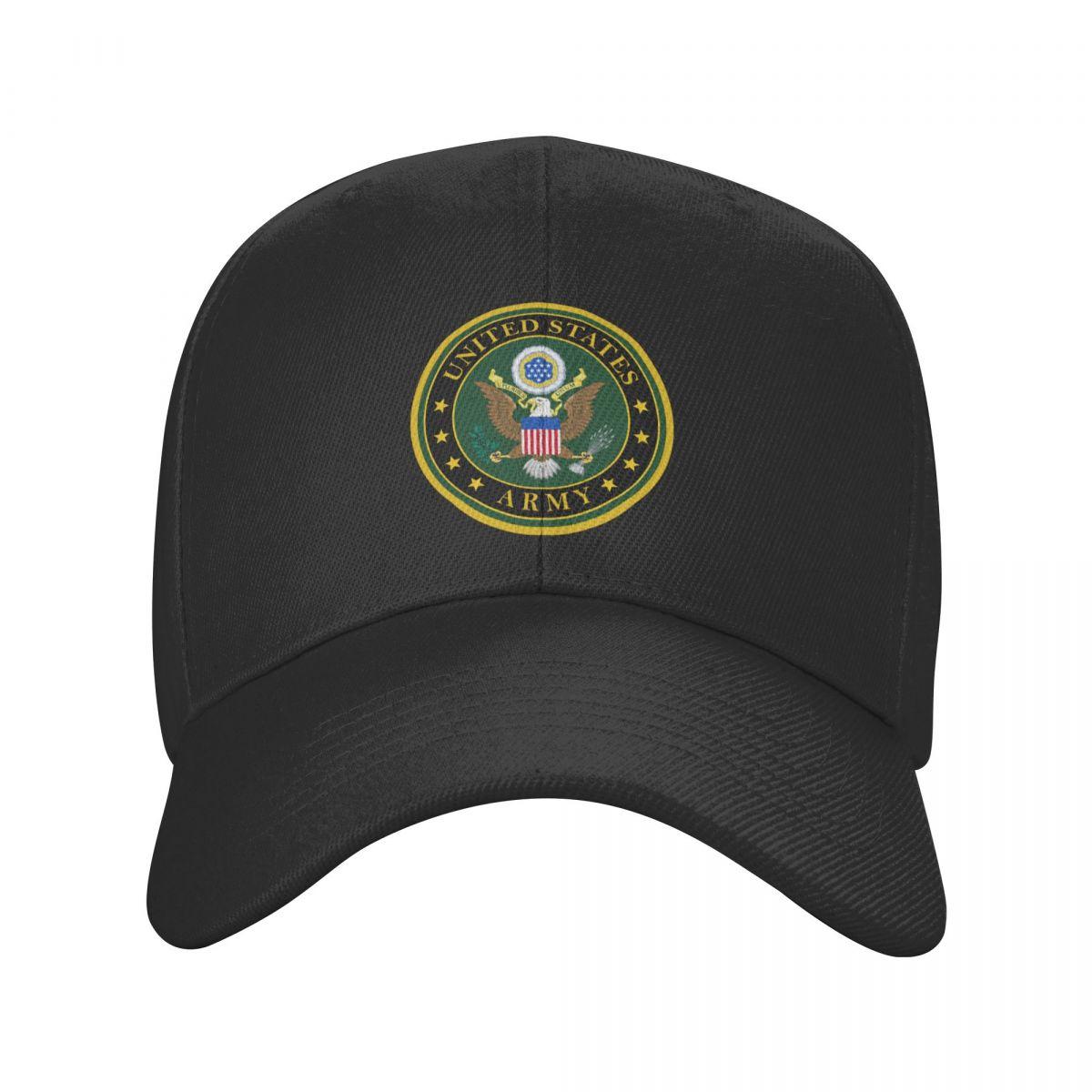 91460000MABYFHJN57 Cool United States Army Logo Baseball Cap voor Unisex Vrouwen Gepersonaliseerde Verstelbare Volwassen Amerikaanse Militaire Legioen Papa Hoed Lente Adjustable Cap