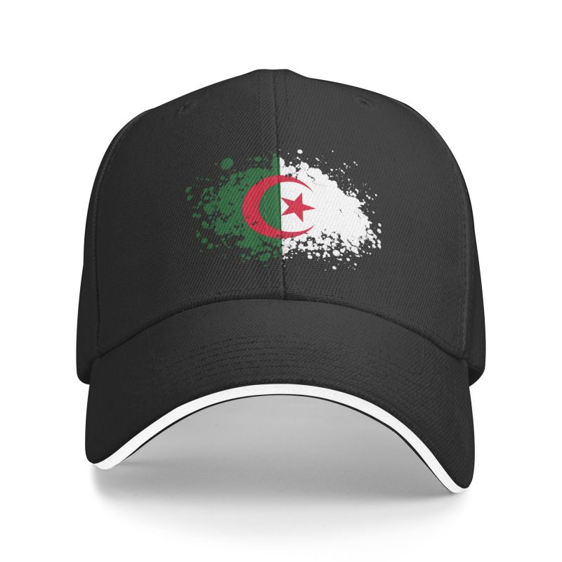 91530102MAC2AA7079 Punk Algerije motorfiets baseball cap unisex vrouwen ademend Algerijnse patriottische papa hoed sport Baseball Cap