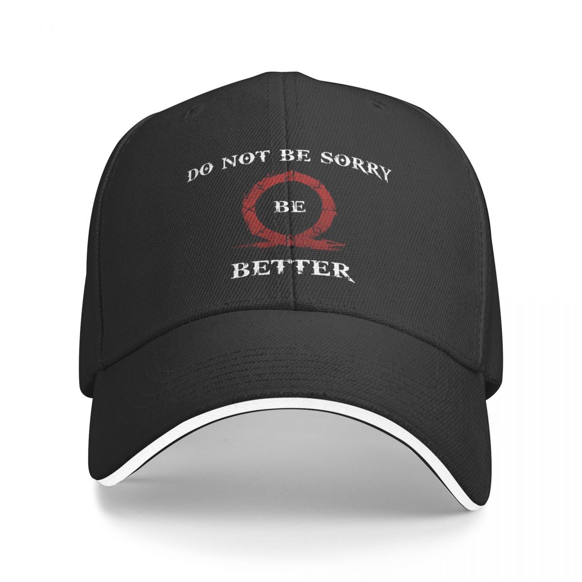 91460000MABYFHJN57 Be Better God of War Unisex Baseball Caps Pet Zonnescherm Fietshoed one size