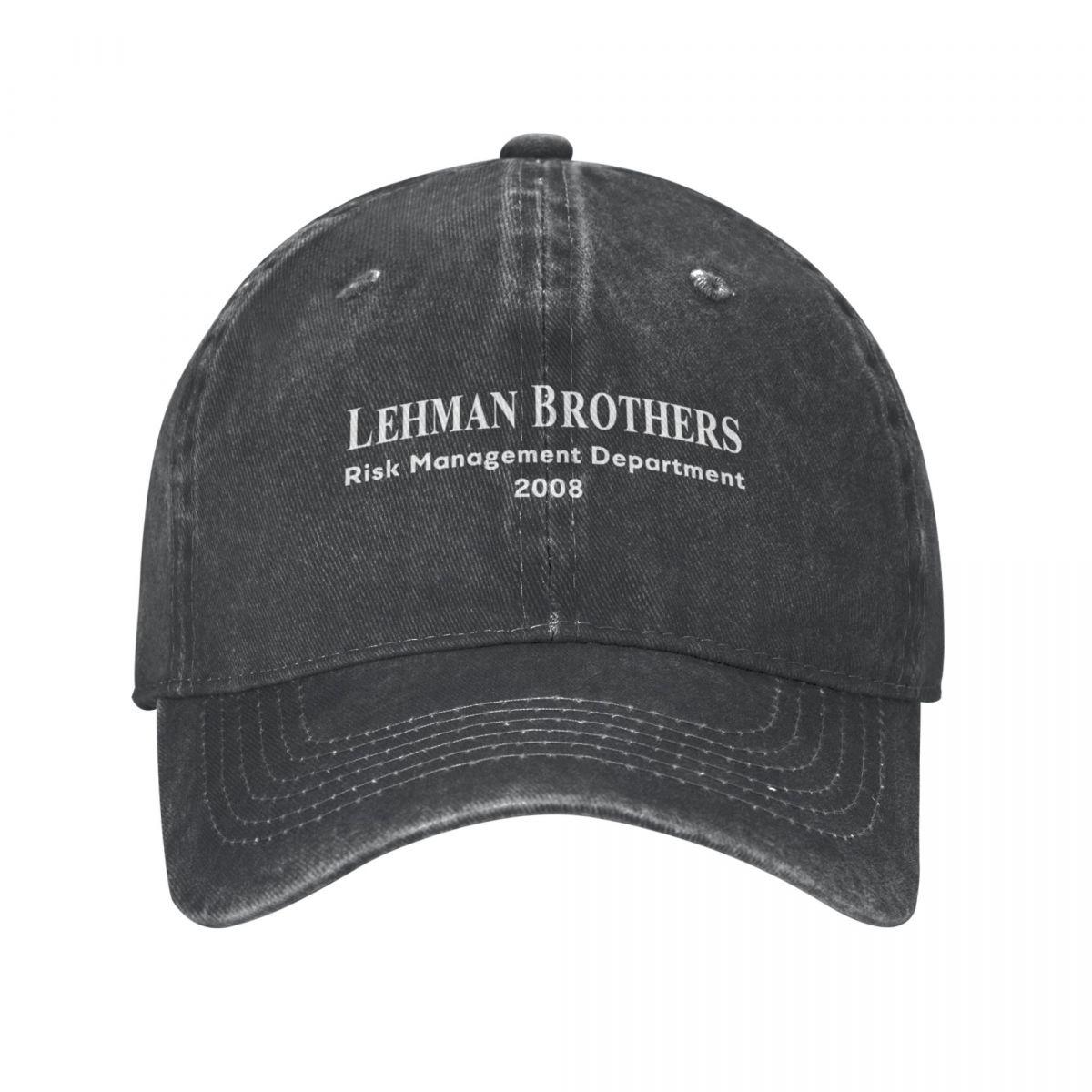 91220702MAC3XJBU98 Lehman Brothers Risk Management Department 2008Cap Cowboyhoed Streetwear Zonnepet Golfkleding voor dames, unisex