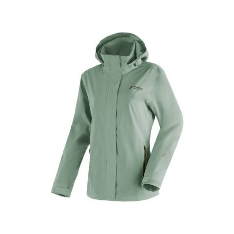 Maier Sports Outdoorjack Metor rec W Dames regenjack met capuchon, waterdicht, 2 buitenzakken, binnenzak