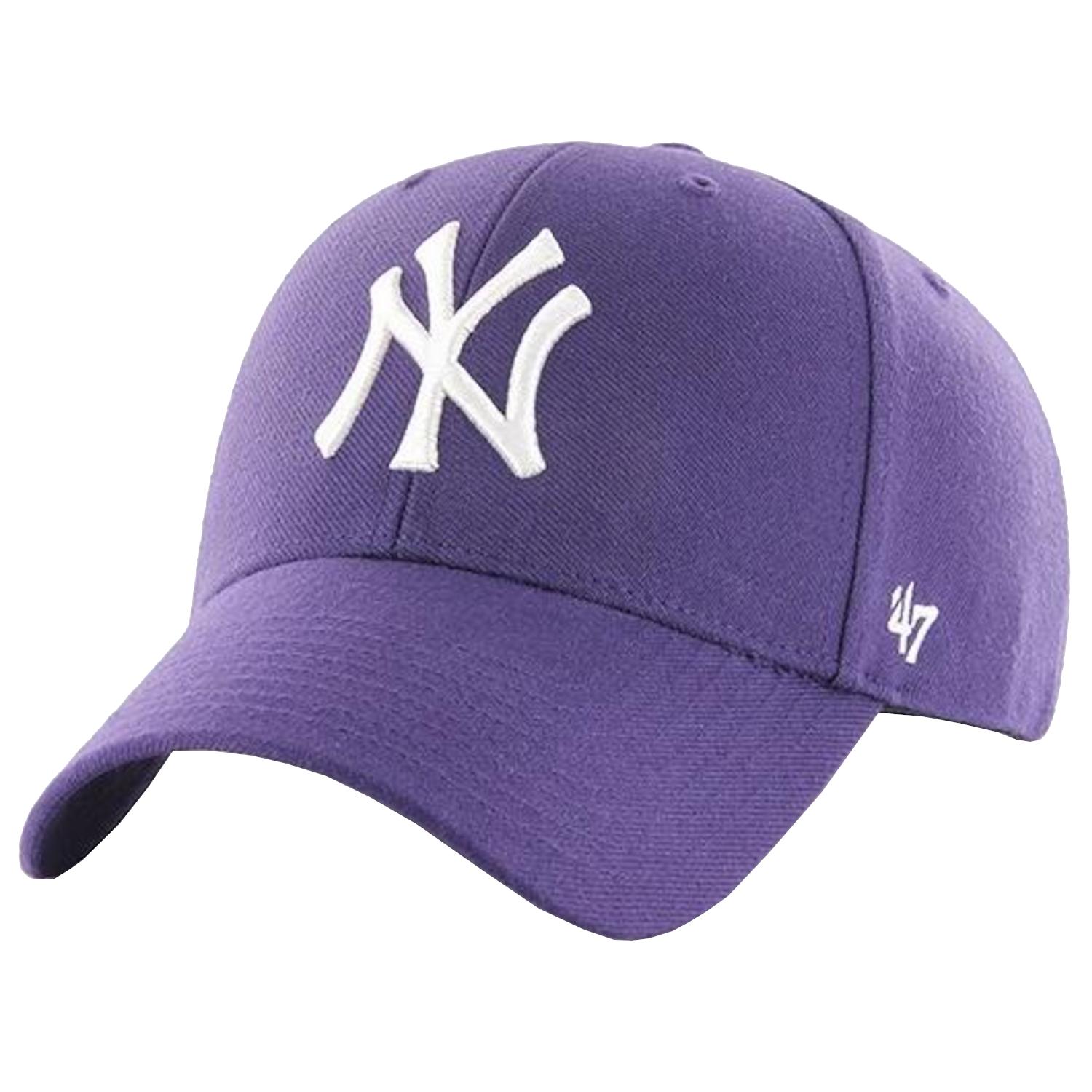 47 BRAND MLB New York Yankees MVP Cap, Unisex purple Cap One size paars