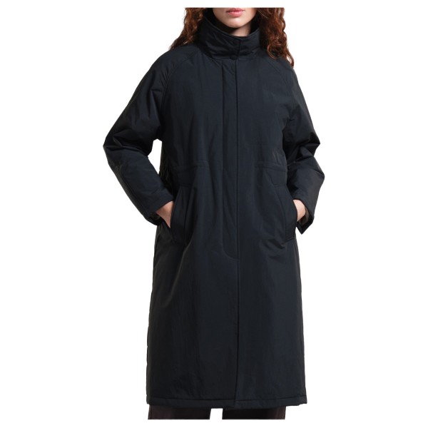 Dedicated  Women's Padded Coat Spraglehall - Lange jas, zwart