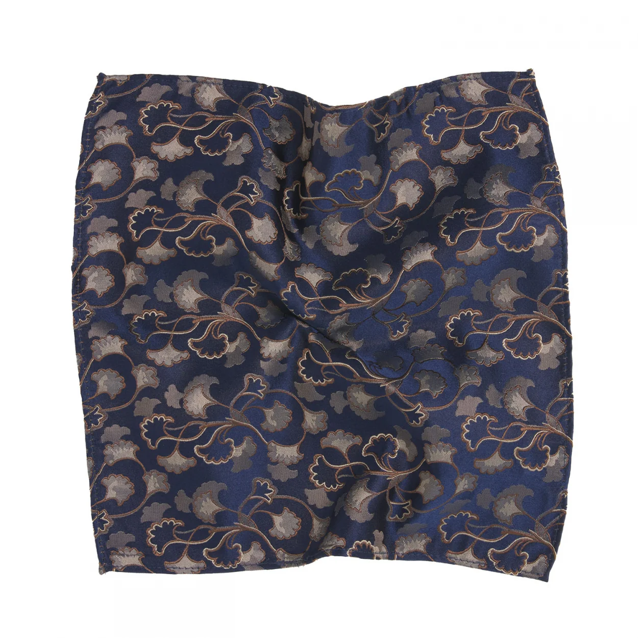 Tresanti Sevan | woven silk pocket square leaves |