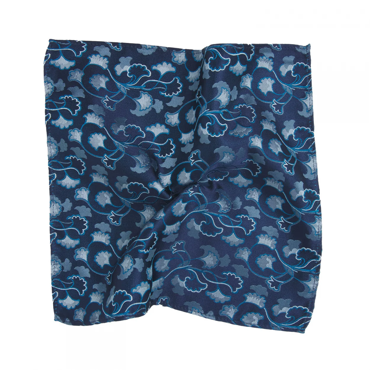 Tresanti Sevan | woven silk pocket square leaves |