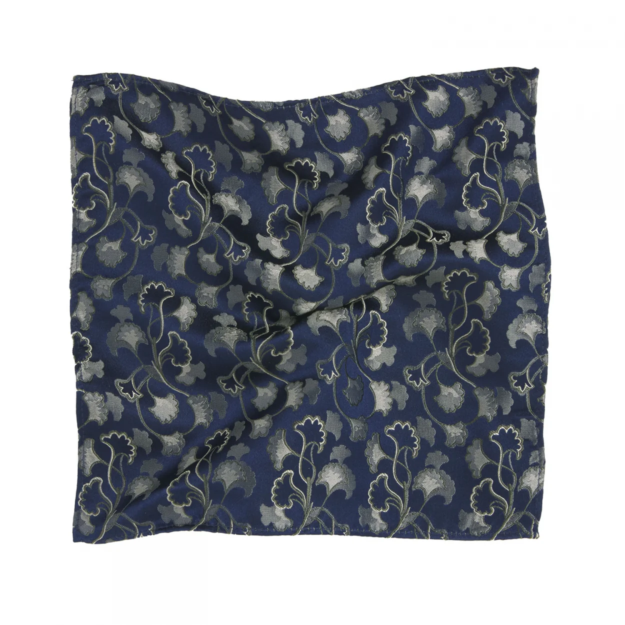 Tresanti Sevan | woven silk pocket square leaves |