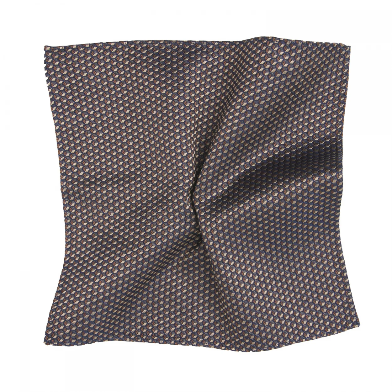 Tresanti Sandor | woven silk pocket square honeycomb |