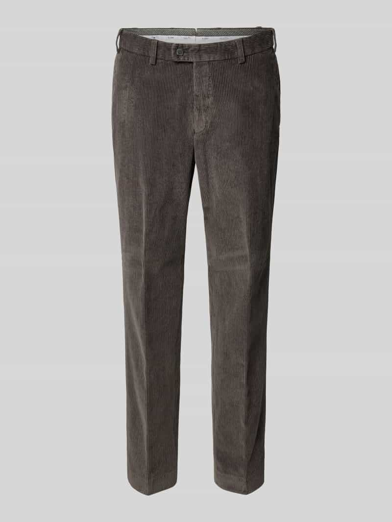 Hiltl Regular fit corduroy broek met riemlussen, model 'PARMA'