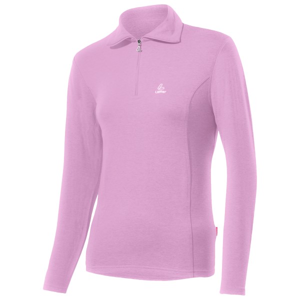 Löffler  Women's Midlayer Evo Turtle Transtex - Fleecetrui, roze