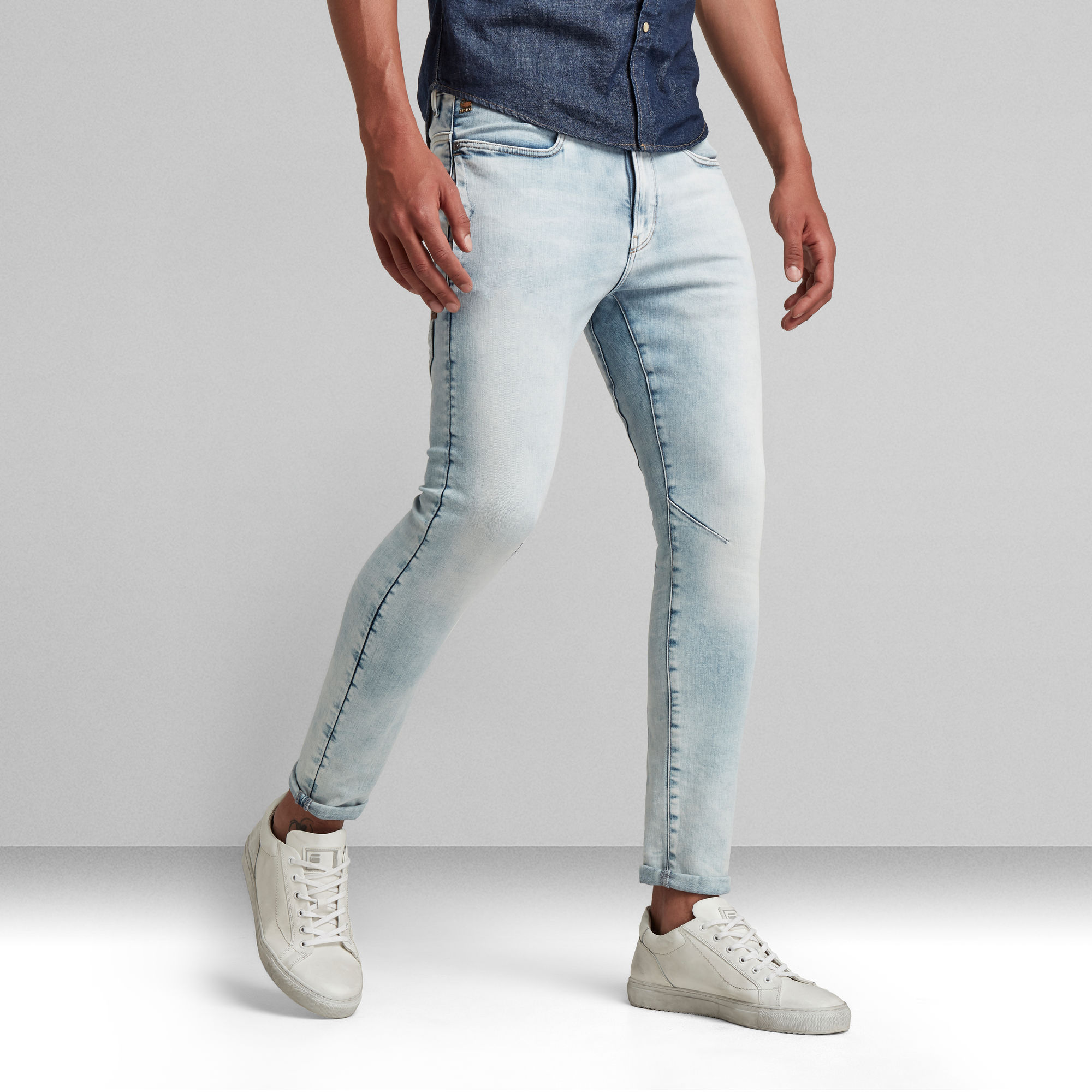 G-Star RAW D-Staq 3D Slim Jeans - Midden blauw - Heren