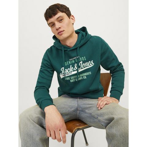 Jack & Jones Hoodie JJELOGO SWEAT HOOD 2 COL 24/25 NOOS