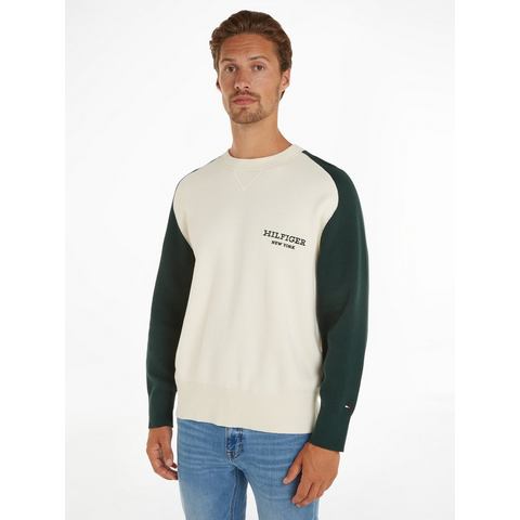 Tommy Hilfiger Trui met ronde hals MONOTYPE COLOURBLOCK CREW NECK