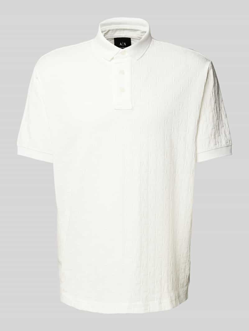 Armani Exchange Poloshirt met labeldetails