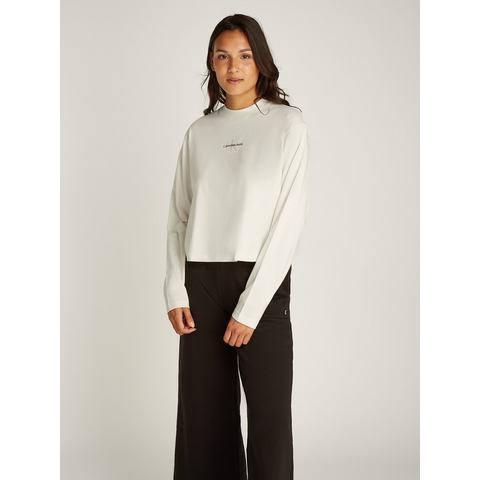 Calvin Klein Shirt met lange mouwen MONOLOGO LOOSE LS TEE