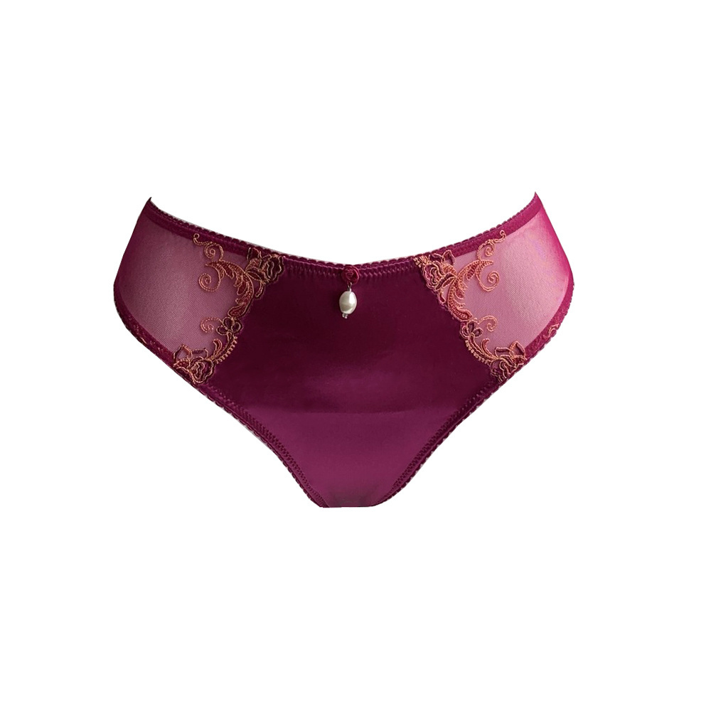 AMBRA lingerie Silk Fuchsia Brasil rood