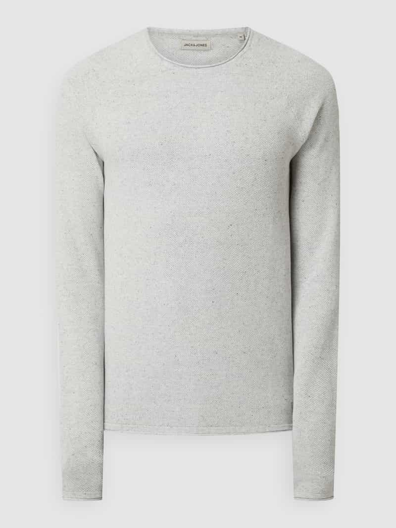 Jack & jones Gebreide pullover met labelpatch, model 'HILL'