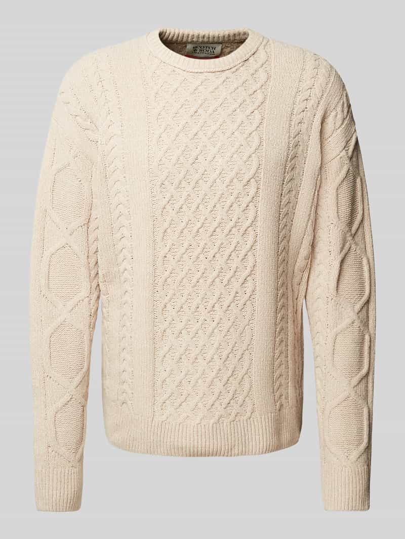 Scotch & Soda Gebreide pullover met ronde hals