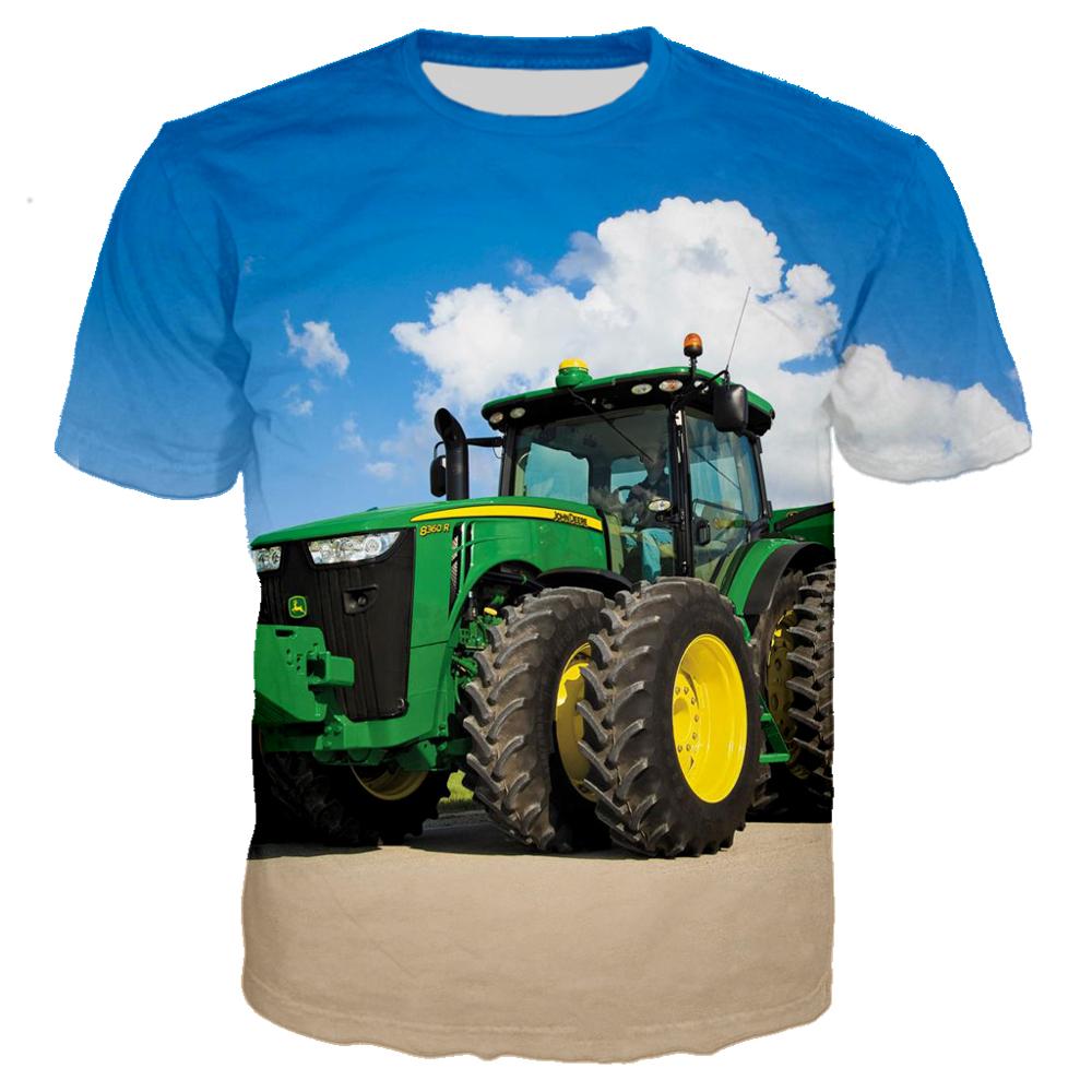 ETST WENDY 013 Shirt Kinderen Jongen Jongens Tractor | Kinder 3D T-shirts Jongen | Kinderkleding Jongens - 3d 150