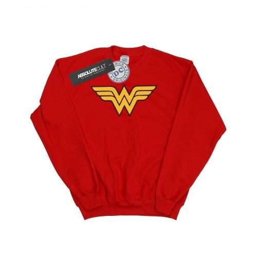 DC Comics Wonder Woman-logo-sweatshirt voor jongens 12-13 rood