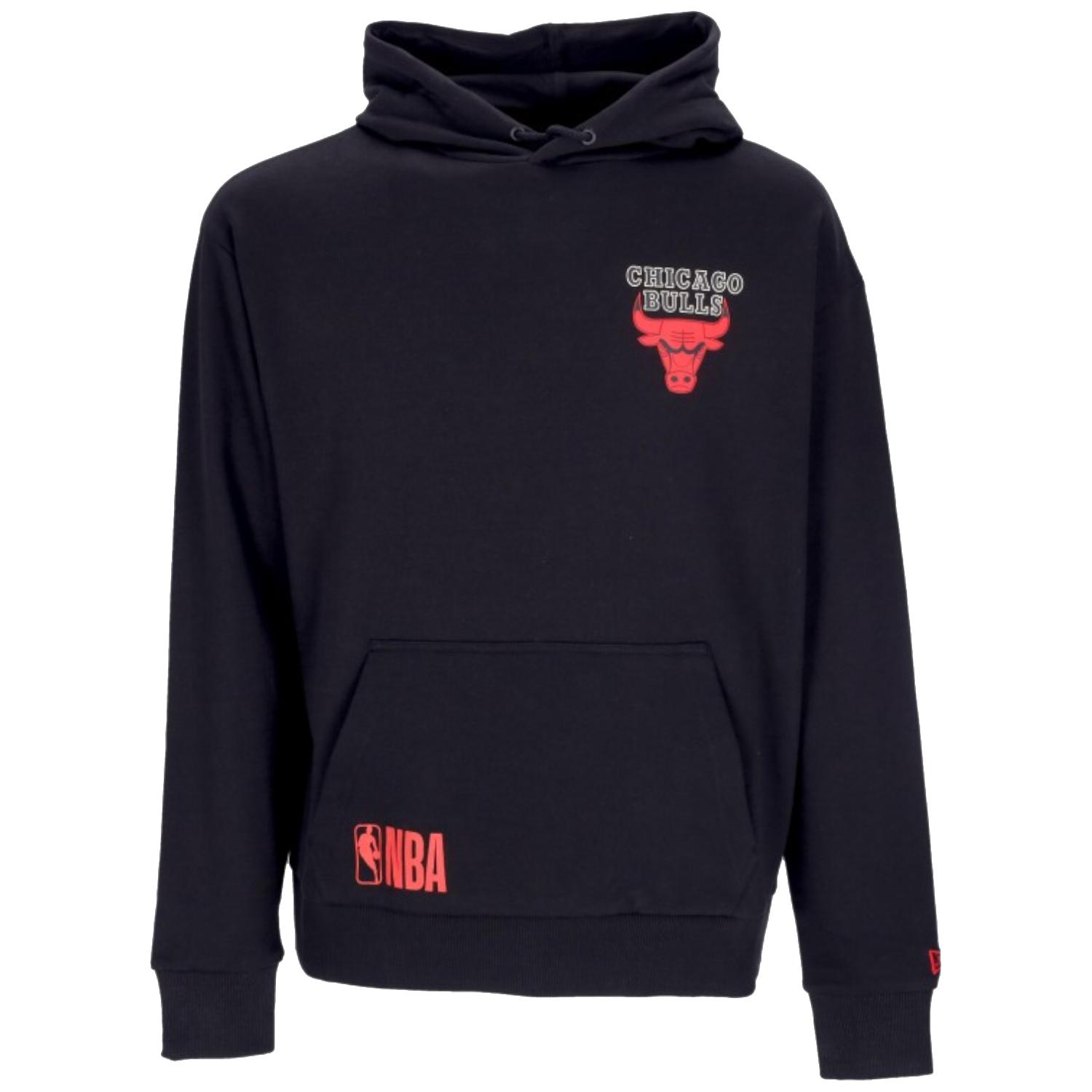 New era NBA Chicago Bulls Team Logo Hoodie, Heren zwarte Sweatshirts L zwart