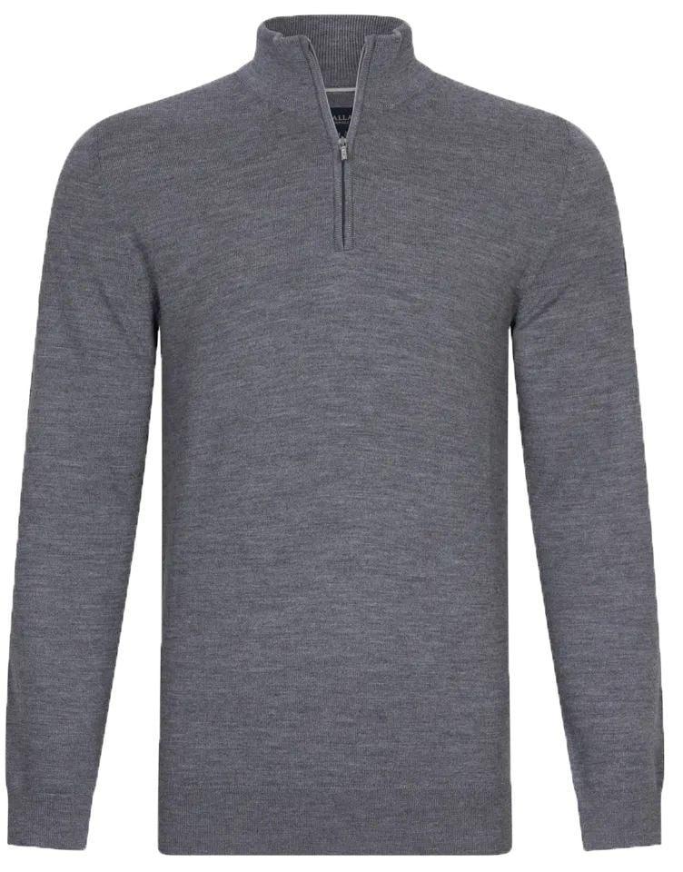 Cavallaro Napoli Cavallaro Merino Half-Zip Grijs