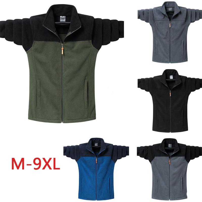 MAITA Elite Fashions Herfst Winter Tactische Fleece Jassen Mannen Casual Hoodies Sweatshirt Jassen Mannelijke Jacht Sport Bomberjack M legergroene kleur