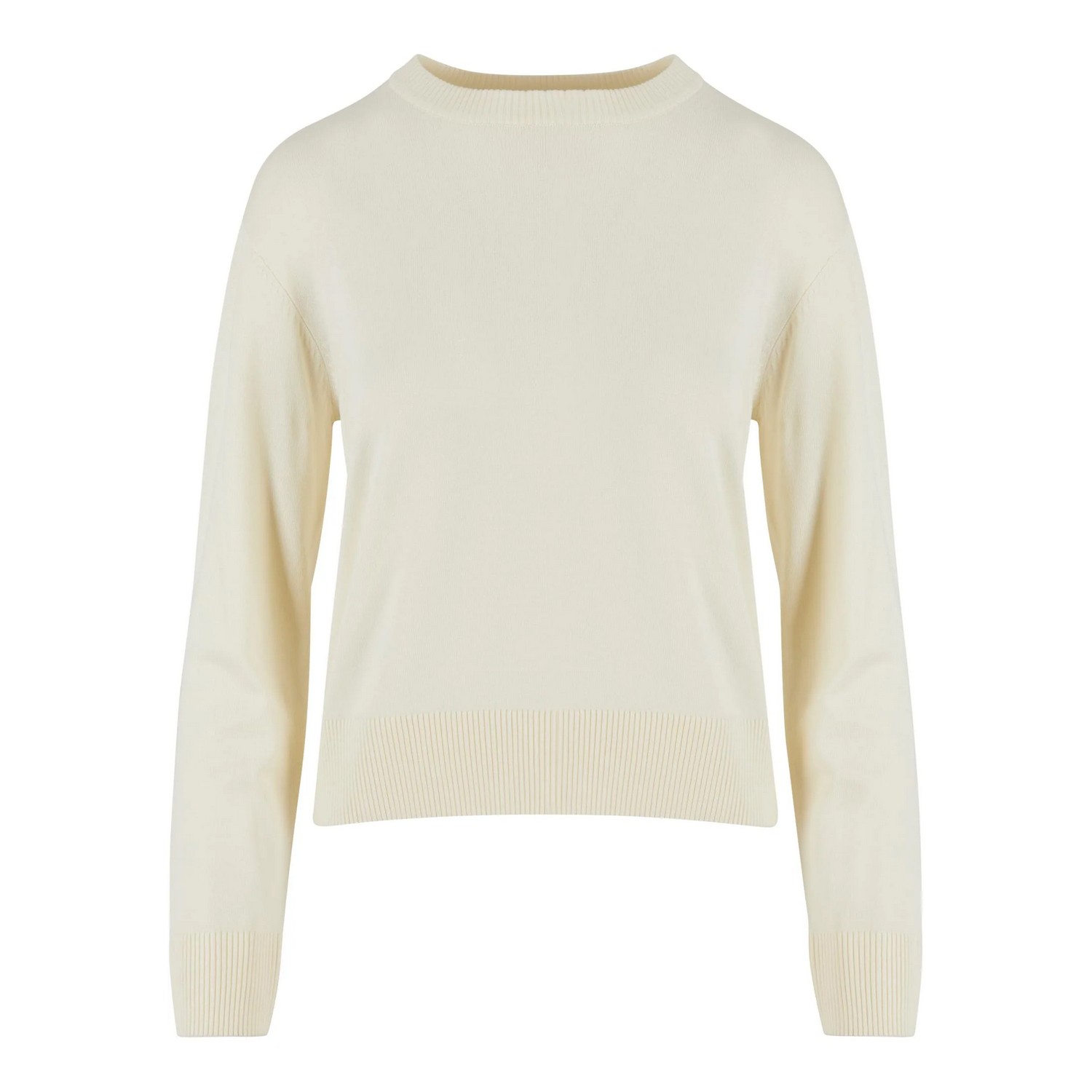 Urban Classics Dames gebreid sweatshirt met ronde hals