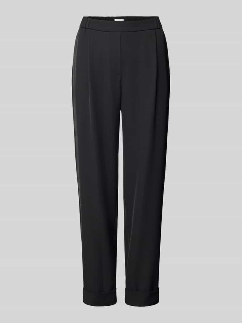 Jake*s Collection Slim fit pantalon met bandplooien