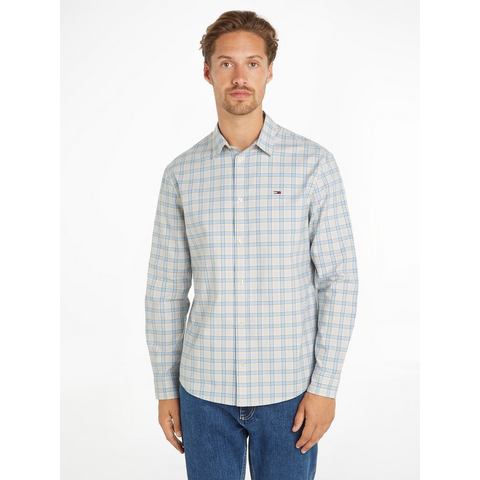 TOMMY JEANS Overhemd met lange mouwen TJM REG OXFORD CHECK SHIRT