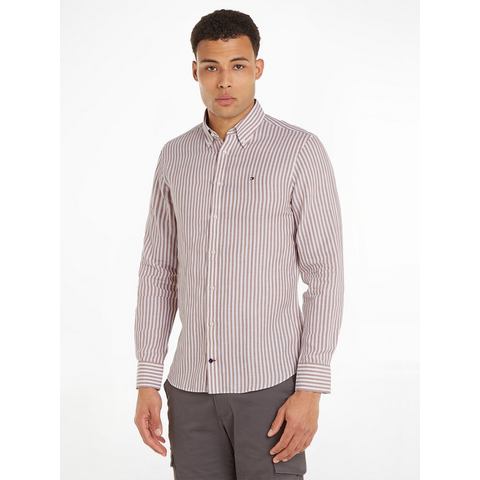 Tommy Hilfiger Overhemd met lange mouwen CL W-COTTON LINEN STRIPE SHIRT