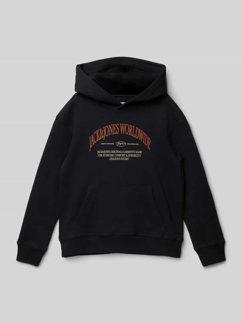 Jack & jones Hoodie met labelprint, model 'FREDERIKSBERG'