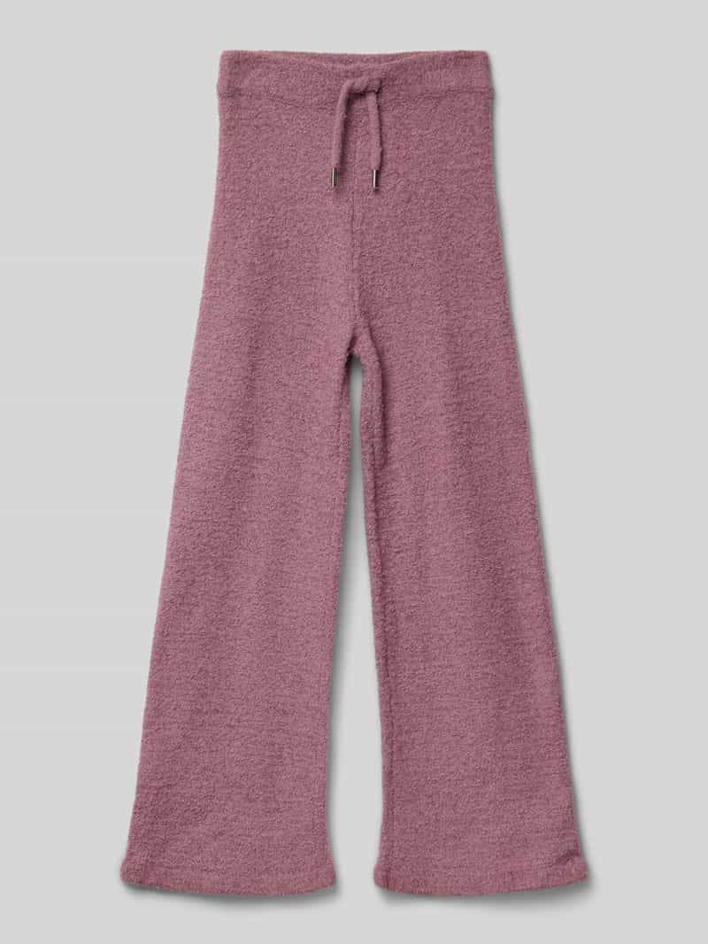 S.Oliver RED LABEL Regular fit gebreide broek met wijde pijpen