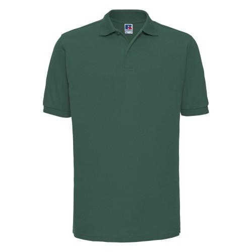 Russell Heren poloshirt met rimpelkraag en manchet met korte mouwen 2XL licht rode oker kleur